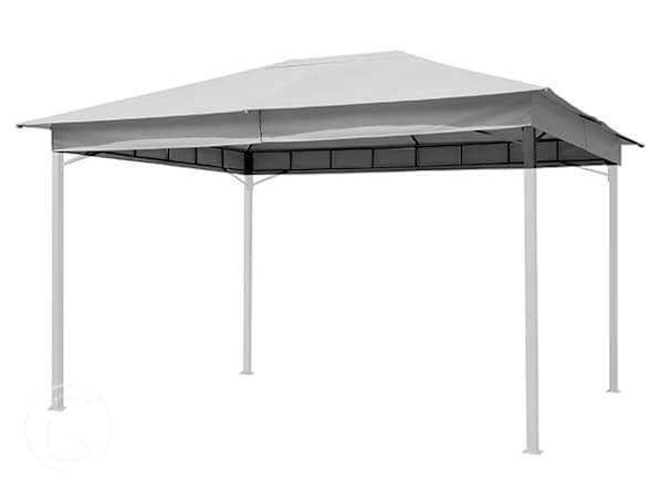 Teto de substituição para pavilhão de jardim Sunset Classic, 3x4 m, Stone