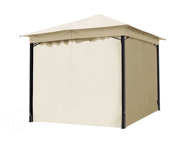 Paredes laterais (conjunto de 4 peças) para pavilhão de jardim Sunset Classic 3x3 m, Cor champanhe