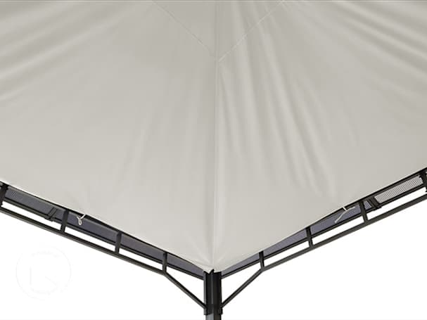 Vela de sombra para pavilhão de jardim Sunset Deluxe 3x3 m, Stone