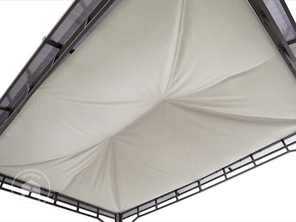 Vela de sombra para pavilhão de jardim Sunset Deluxe 3x4 m, Stone