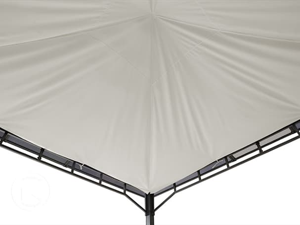 Vela de sombra para pavilhão de jardim Sunset Deluxe 4x4 m, Stone