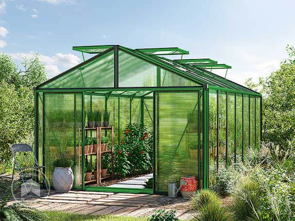 222 x 294 cm Estufa de jardim