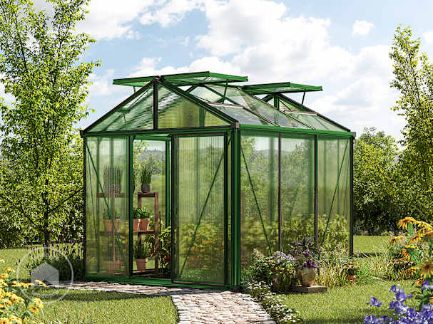 259 x 133 cm  Estufa de jardim, Sem conjunto promocional | 6 mm