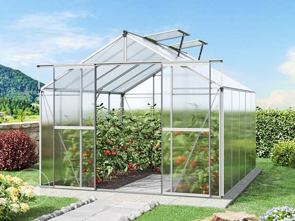 256 x 317 cm Estufa de jardim, Sem conjunto promocional | 6 mm 256 x 317 cm Estufa de jardim, Sem conjunto promocional | 6 mm