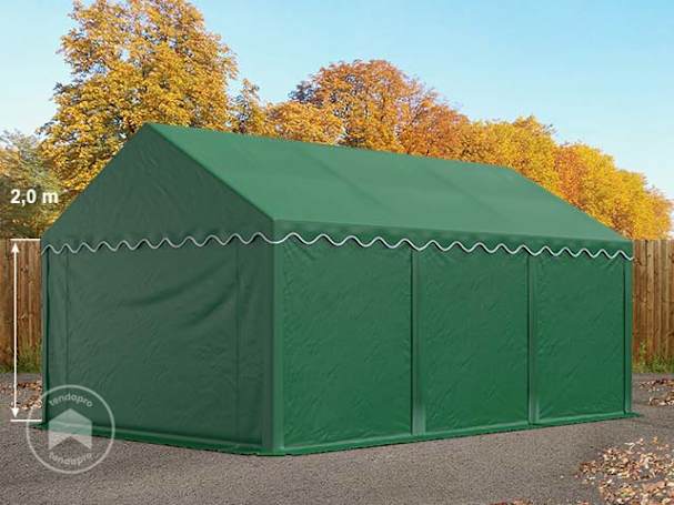 3x6m tenda de armazenamento, lona PVC, Verde escuro 3x6m tenda de armazenamento, lona PVC, Verde escuro