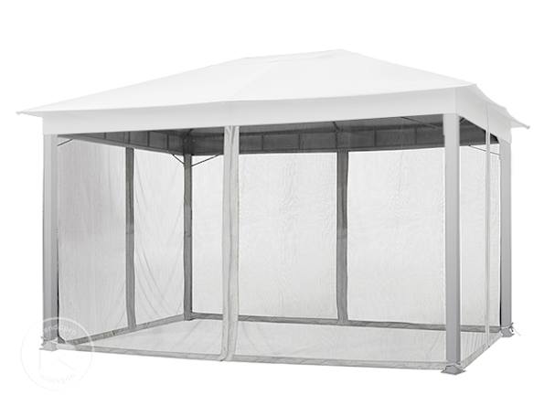 Rede mosquiteira (conjunto de 4 peças) para pavilhão de jardim Sunset Classic 3x4 m, Stone