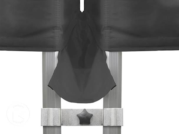 Kit de ligação para tenda dobrável PROFESSIONAL, lado de 4 m, 40 mm, PE, Preto