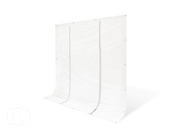 Painel lateral em PVC 2 x 2 m com 2 fechos de correr