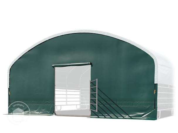 Estrutura de porta para a tenda para gado Professional 8x8 m