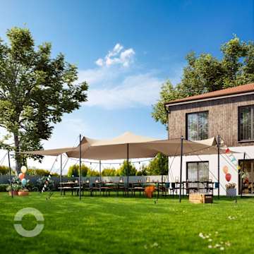 Stretchzelt kaufen – das flexible, elegante Designzelt für Events & Gastronomie