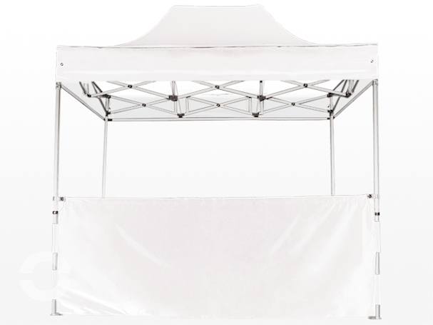 3m halbhohe Seitenwand für Faltpavillons PREMIUM und PROFESSIONAL, weiß