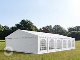 8x12m Partyzelt, PVC-Plane, weiß, mit Bodenrahmen 8x12m Partyzelt, PVC-Plane, weiß, mit Bodenrahmen
