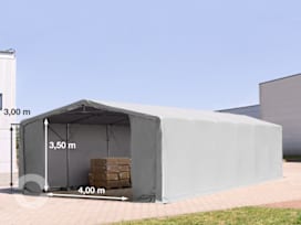 8x12m Zelthalle, PVC-Plane, grau, ohne Statik 8x12m Zelthalle, PVC-Plane, grau, ohne Statik