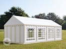 4x8m Partyzelt, PVC-Plane, beige-weiß 4x8m Partyzelt, PVC-Plane, beige-weiß