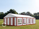 5x10m Partyzelt, PVC-Plane, rot-weiß 5x10m Partyzelt, PVC-Plane, rot-weiß