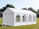 4x8m Partyzelt, PVC-Plane, weiß, mit Bodenrahmen 4x8m Partyzelt, PVC-Plane, weiß, mit Bodenrahmen