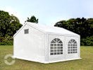 3x4m Partyzelt, PE-Plane, weiß, mit Bodenrahmen 3x4m Partyzelt, PE-Plane, weiß, mit Bodenrahmen