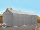 4x12 m Lagerzelt, PVC-Plane, grau, mit Bodenrahmen, mit Statik (Erduntergrund) 4x12 m Lagerzelt, PVC-Plane, grau, mit Bodenrahmen, mit Statik (Erduntergrund)