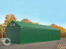4x14 m Lagerzelt, PVC-Plane, dunkelgrün, mit Bodenrahmen, ohne Statik 4x14 m Lagerzelt, PVC-Plane, dunkelgrün, mit Bodenrahmen, ohne Statik