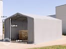 5x8m Zelthalle, PVC-Plane, grau, mit Statik (Betonuntergrund) 5x8m Zelthalle, PVC-Plane, grau, mit Statik (Betonuntergrund)