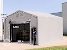 6x6m Zelthalle, PVC-Plane, grau, mit Statik (Betonuntergrund) 6x6m Zelthalle, PVC-Plane, grau, mit Statik (Betonuntergrund)