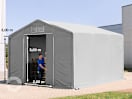 6x6m Zelthalle, PVC-Plane, grau, mit Statik (Erduntergrund) 6x6m Zelthalle, PVC-Plane, grau, mit Statik (Erduntergrund)