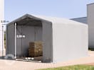 6x6m Zelthalle, PVC-Plane, grau, mit Statik (Erduntergrund) 6x6m Zelthalle, PVC-Plane, grau, mit Statik (Erduntergrund)