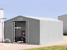 8x8m Zelthalle, PRIMEtex-Plane, grau, mit Statik (Betonuntergrund) 8x8m Zelthalle, PRIMEtex-Plane, grau, mit Statik (Betonuntergrund)
