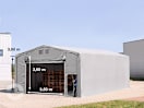 8x10m Zelthalle, PVC-Plane, grau, ohne Statik 8x10m Zelthalle, PVC-Plane, grau, ohne Statik