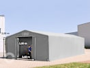 8x16m Zelthalle, PVC-Plane, grau, mit Statik (Betonuntergrund) 8x16m Zelthalle, PVC-Plane, grau, mit Statik (Betonuntergrund)