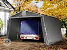 3,3x4,7m Zeltgarage, PE-Plane, grau 3,3x4,7m Zeltgarage, PE-Plane, grau