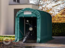 1,6x2,4m Zeltgarage, PVC-Plane, dunkelgrün, ohne Statik 1,6x2,4m Zeltgarage, PVC-Plane, dunkelgrün, ohne Statik