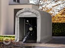 1,6x2,4m Zeltgarage, PVC-Plane, grau, ohne Statik 1,6x2,4m Zeltgarage, PVC-Plane, grau, ohne Statik