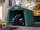 2,4x3,6m Zeltgarage, PVC-Plane, dunkelgrün, ohne Statik