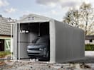 4x8m Zeltgarage, PVC-Plane, grau, ohne Statik 4x8m Zeltgarage, PVC-Plane, grau, ohne Statik