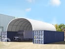 8x12m Container-Überdachung, PRIMEtex-Plane, weiß, mit Statik 8x12m Container-Überdachung, PRIMEtex-Plane, weiß, mit Statik