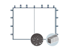 Seitenwand mit mittigem Reißverschluss als Tür für 3 m breiten Faltpavillon mit 32 mm Aluminiumgestänge, dunkelgrau Seitenwand mit mittigem Reißverschluss als Tür für 3 m breiten Faltpavillon mit 32 mm Aluminiumgestänge, dunkelgrau