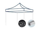 Ersatzdach für 3x3 m Faltpavillon mit 32 mm Aluminiumgestänge, schwarz Ersatzdach für 3x3 m Faltpavillon mit 32 mm Aluminiumgestänge, schwarz
