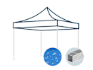Ersatzdach für 3x3 m Faltpavillon mit 32 mm Aluminiumgestänge, blau Ersatzdach für 3x3 m Faltpavillon mit 32 mm Aluminiumgestänge, blau