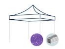Ersatzdach für 3x3 m Faltpavillon mit 32 mm Aluminiumgestänge, lila Ersatzdach für 3x3 m Faltpavillon mit 32 mm Aluminiumgestänge, lila