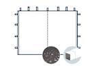Seitenwand mit mittigem Reißverschluss als Tür für 3 m breiten Faltpavillon mit 30 mm Stahlgestänge, dunkelgrau Seitenwand mit mittigem Reißverschluss als Tür für 3 m breiten Faltpavillon mit 30 mm Stahlgestänge, dunkelgrau