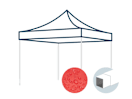 Ersatzdach für 3x3 m Faltpavillon mit 30 mm Stahlgestänge, rot Ersatzdach für 3x3 m Faltpavillon mit 30 mm Stahlgestänge, rot