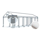 Ersatzdach für PVC-Partyzelt der Größe 6x12 m mit 2,60 m Seitenhöhe Ersatzdach für PVC-Partyzelt der Größe 6x12 m mit 2,60 m Seitenhöhe