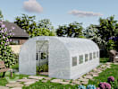3x6m Foliengewächshaus, PE-Plane, weiß 3x6m Foliengewächshaus, PE-Plane, weiß