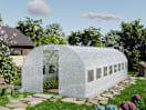 3x8m Foliengewächshaus, PE-Plane, weiß 3x8m Foliengewächshaus, PE-Plane, weiß