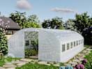 4x8m Foliengewächshaus, PE-Plane, weiß 4x8m Foliengewächshaus, PE-Plane, weiß