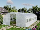 4x10m Foliengewächshaus, PE-Plane, weiß 4x10m Foliengewächshaus, PE-Plane, weiß