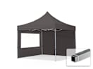 3x3m Aluminium Faltpavillon, inkl. 2 Seitenteile, dunkelgrau 3x3m Aluminium Faltpavillon, inkl. 2 Seitenteile, dunkelgrau