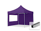 3x3m Aluminium Faltpavillon, inkl. 2 Seitenteile, lila 3x3m Aluminium Faltpavillon, inkl. 2 Seitenteile, lila