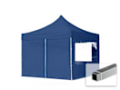 3x3m Aluminium Faltpavillon, inkl. 4 Seitenteile, dunkelblau 3x3m Aluminium Faltpavillon, inkl. 4 Seitenteile, dunkelblau